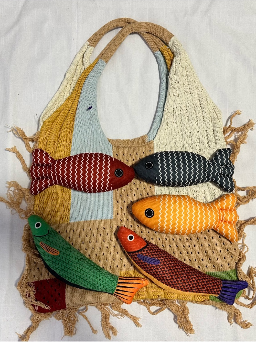 Colorful Fish Plush Hanging Toy Set - Multicolor